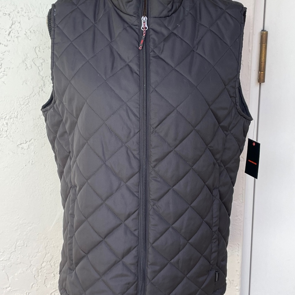 Hawke & Company , black outdoor, , quilted vest , small